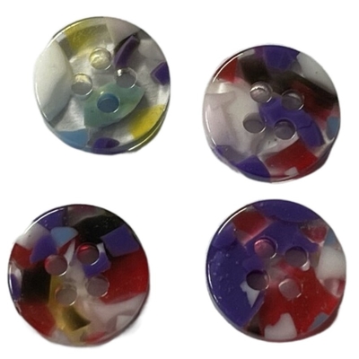 14L 4 fora i bottoni di camicia di plastica con uso casuale di colore sulle bluse della camicia