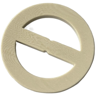 La plastica di poliestere di 2 fori inarca l'uso marrone chiaro di 61mm per la tuta sportiva del cappotto della borsa