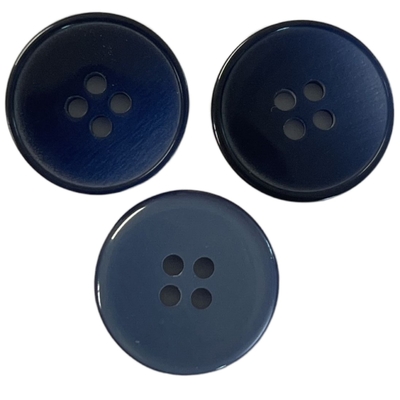 Bottoni fantasia per camicia Dark Navy 28L Con piccolo bordo Utilizzare su indumento