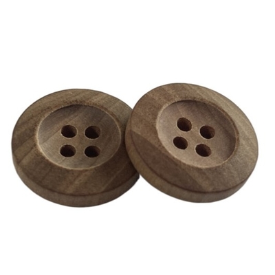 Il foro quattro personalizza i bottoni di legno naturali con struttura di legno naturale OEKO100