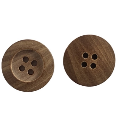 Il foro quattro personalizza i bottoni di legno naturali con struttura di legno naturale OEKO100