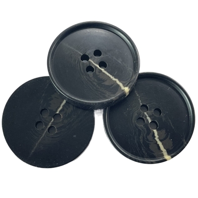 Horn falso abbottona il lato d'imitazione Logo Four Hole 40L piccolo Rim With Flat Back di effetto di Horn