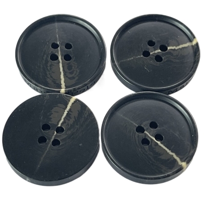 Horn falso abbottona il lato d'imitazione Logo Four Hole 40L piccolo Rim With Flat Back di effetto di Horn