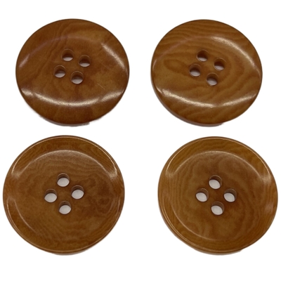 Bottoni naturali del corozo di colore 36L di Brown della tintura con Rim Environment Friendly