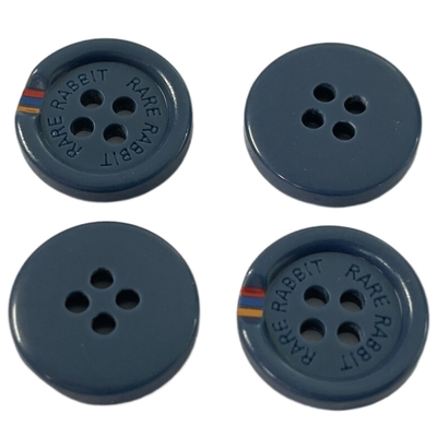 La resina di plastica si abbottona di seta ha stampato il colore sul modanatura speciale del bordo con Rim Engraved Logo For Sewing