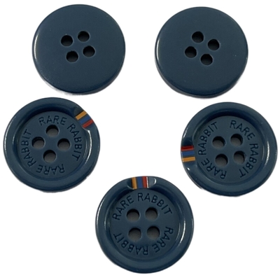 La resina di plastica si abbottona di seta ha stampato il colore sul modanatura speciale del bordo con Rim Engraved Logo For Sewing
