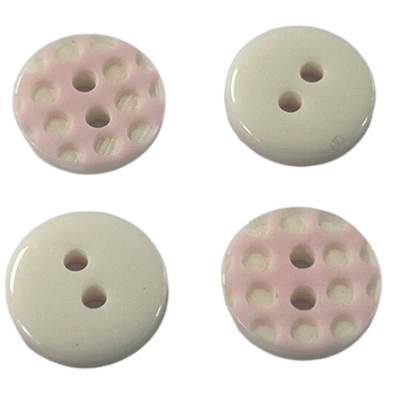 La resina di plastica ButtonsTwo del fronte speciale della blusa fora il colore rosa 16L per cucire