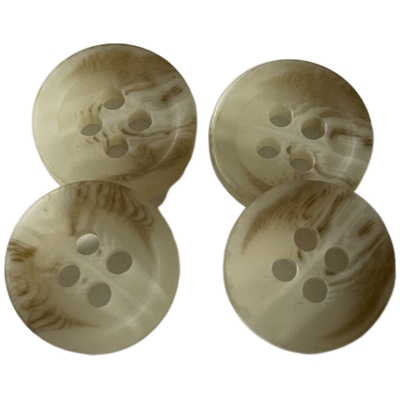 Bottoni di Horn d'imitazione di plastica del cappotto delle donne un ODM di 5/8&quot; 4 di fori