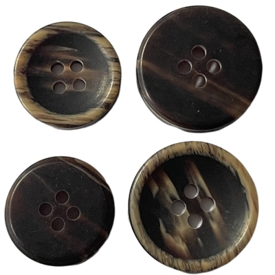 Servizio del ODM/OEM di effetto di legno di 4 dei fori del poliestere Faux 32L e 26L dei bottoni