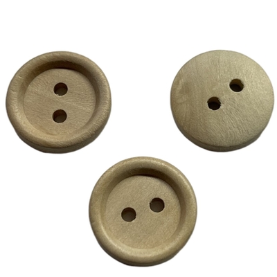 Due uso amichevole materiale naturale dei bottoni 24L Eco dei fori sul cucito di lusso