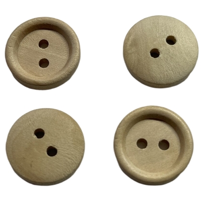 Due uso amichevole materiale naturale dei bottoni 24L Eco dei fori sul cucito di lusso