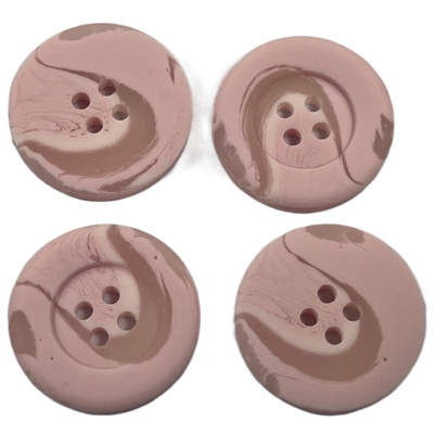 uso rosa di plastica di colore di 3/4&quot; 4 del foro di bottoni del cappotto per il maglione del cappotto delle donne