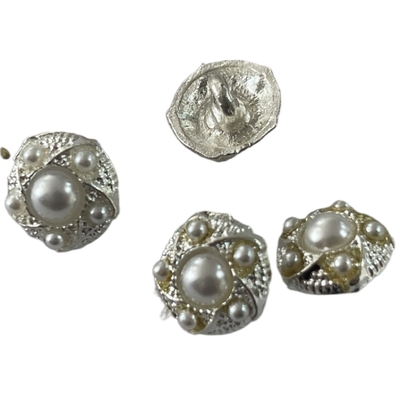 Uso dei bottoni di camicia di ZAZZERA dello stinco del metallo della perla per gli accessori di cucito di DIY