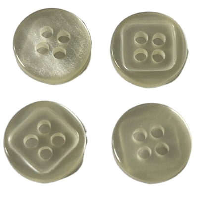 13mm 4 bottoni di camicia di plastica dei fori usano sull'abbigliamento della camicia degli uomini