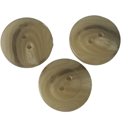 4 uso di plastica di colore 25mm di Brown dei bottoni di cappotto del foro per il rivestimento del maglione del cappotto