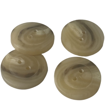 4 uso di plastica di colore 25mm di Brown dei bottoni di cappotto del foro per il rivestimento del maglione del cappotto