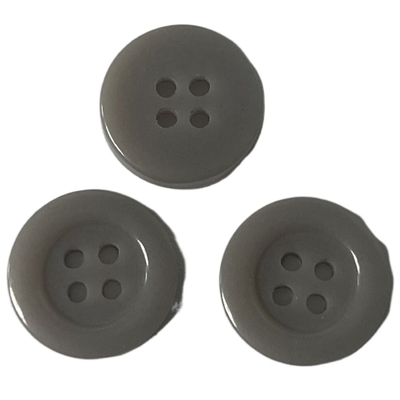 Uso di Grey Color Urea Buttons 15mm sui vestiti del vigile del fuoco che cucono camicia