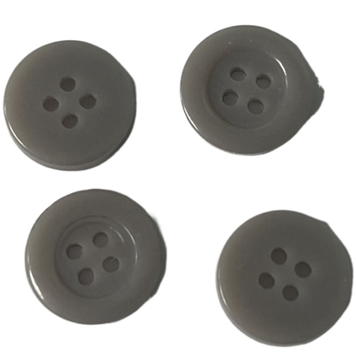 Uso di Grey Color Urea Buttons 15mm sui vestiti del vigile del fuoco che cucono camicia