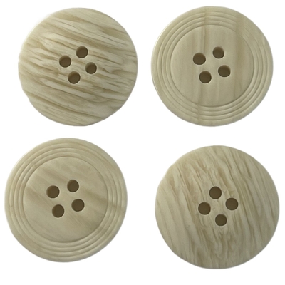 Bottoni di legno del Faux del poliestere 32L con lo speciale Rim Use On Clothing